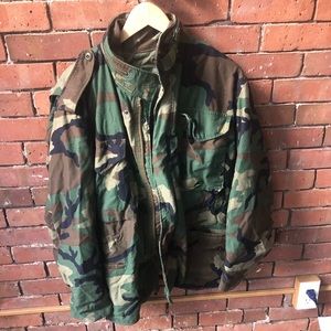 Urban outfitters camo winter jacket